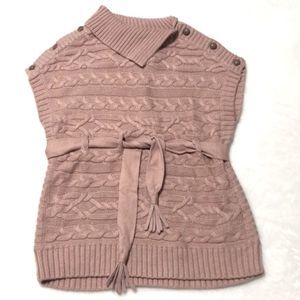 Mayoral Chic Belted Cable Sweater, Size 8 NWT